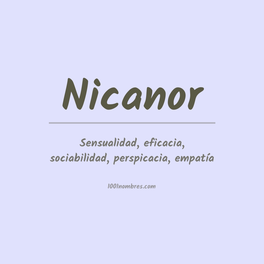 Significado del nombre Nicanor