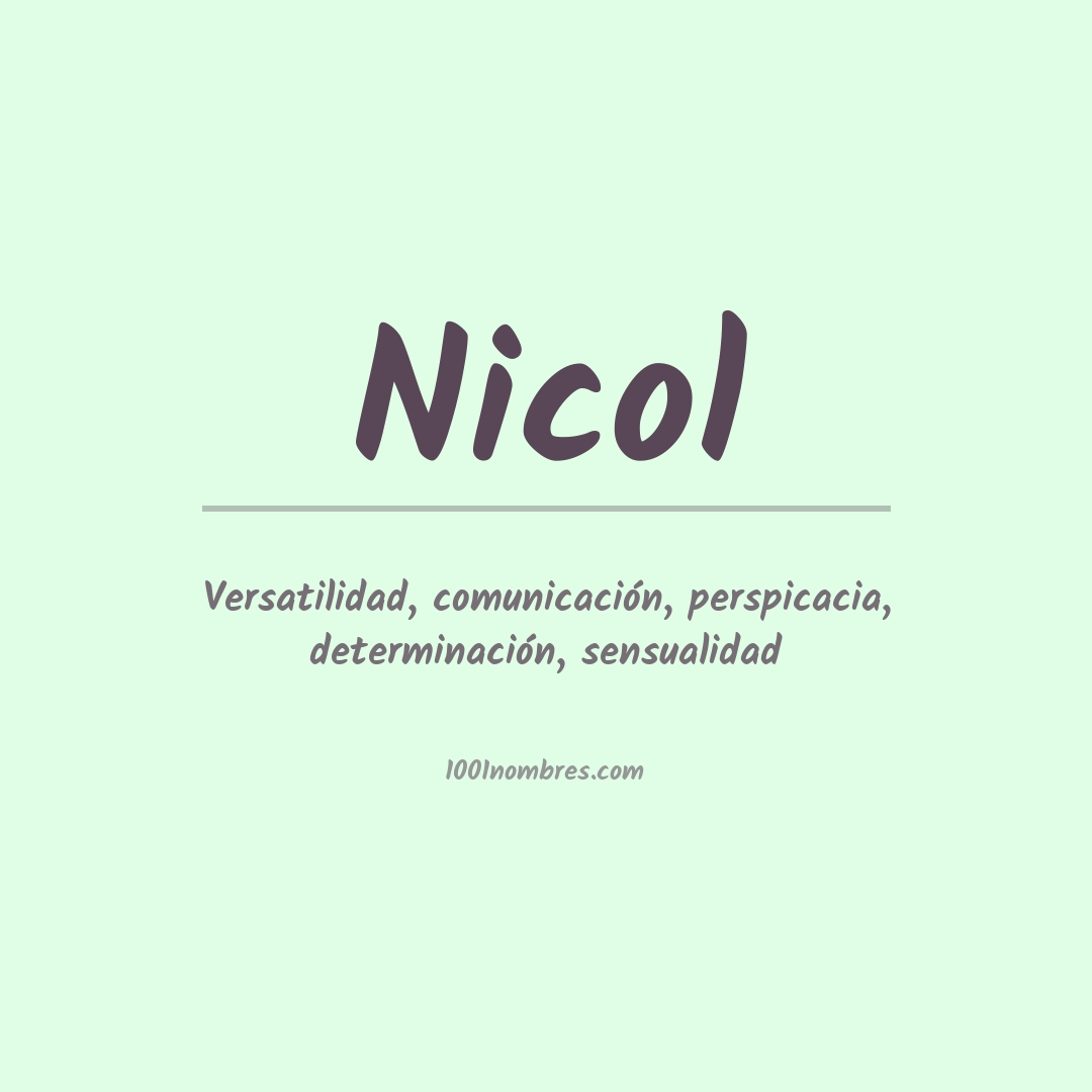 Significado del nombre Nicol