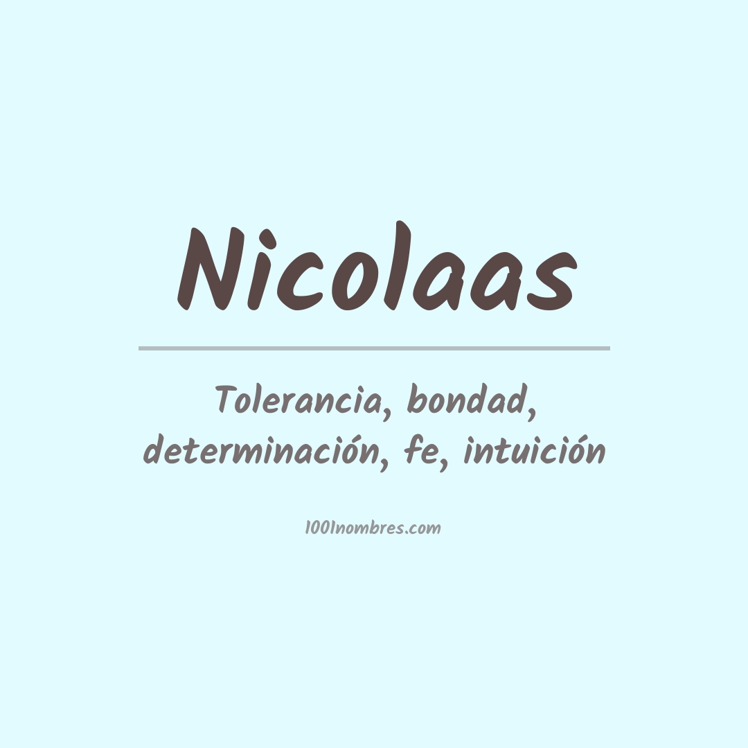 Significado del nombre Nicolaas