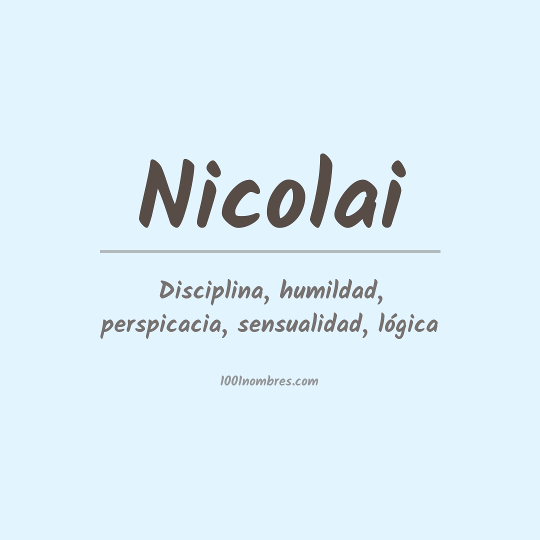 Significado del nombre Nicolai