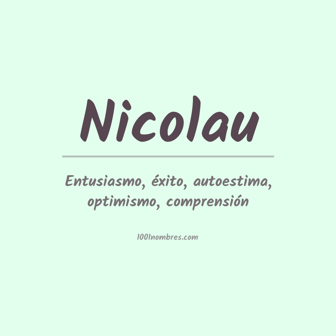 Significado del nombre Nicolau