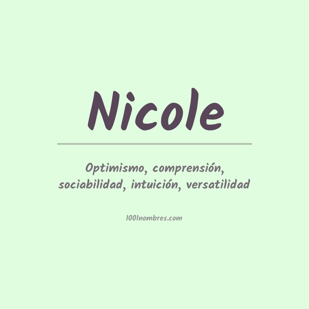 Significado del nombre Nicole
