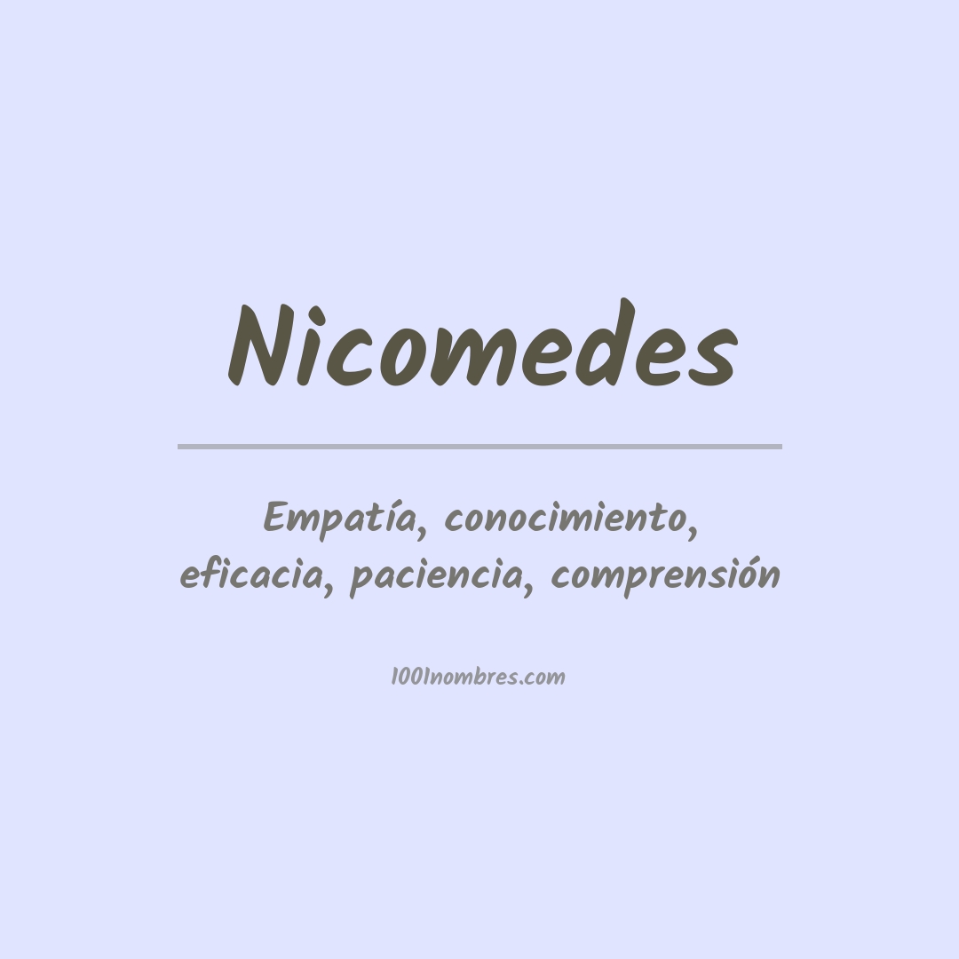 Significado del nombre Nicomedes