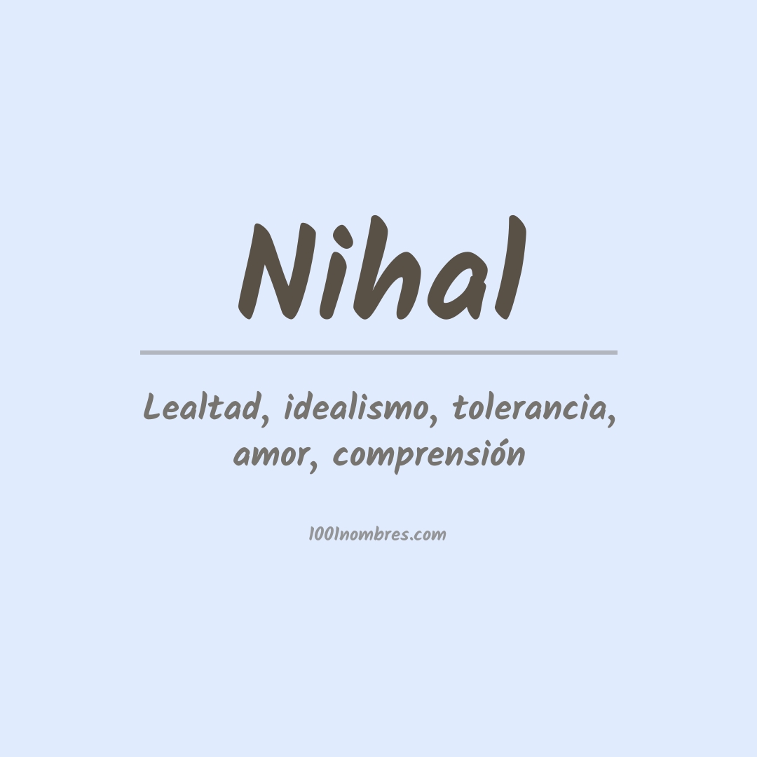 Significado del nombre Nihal