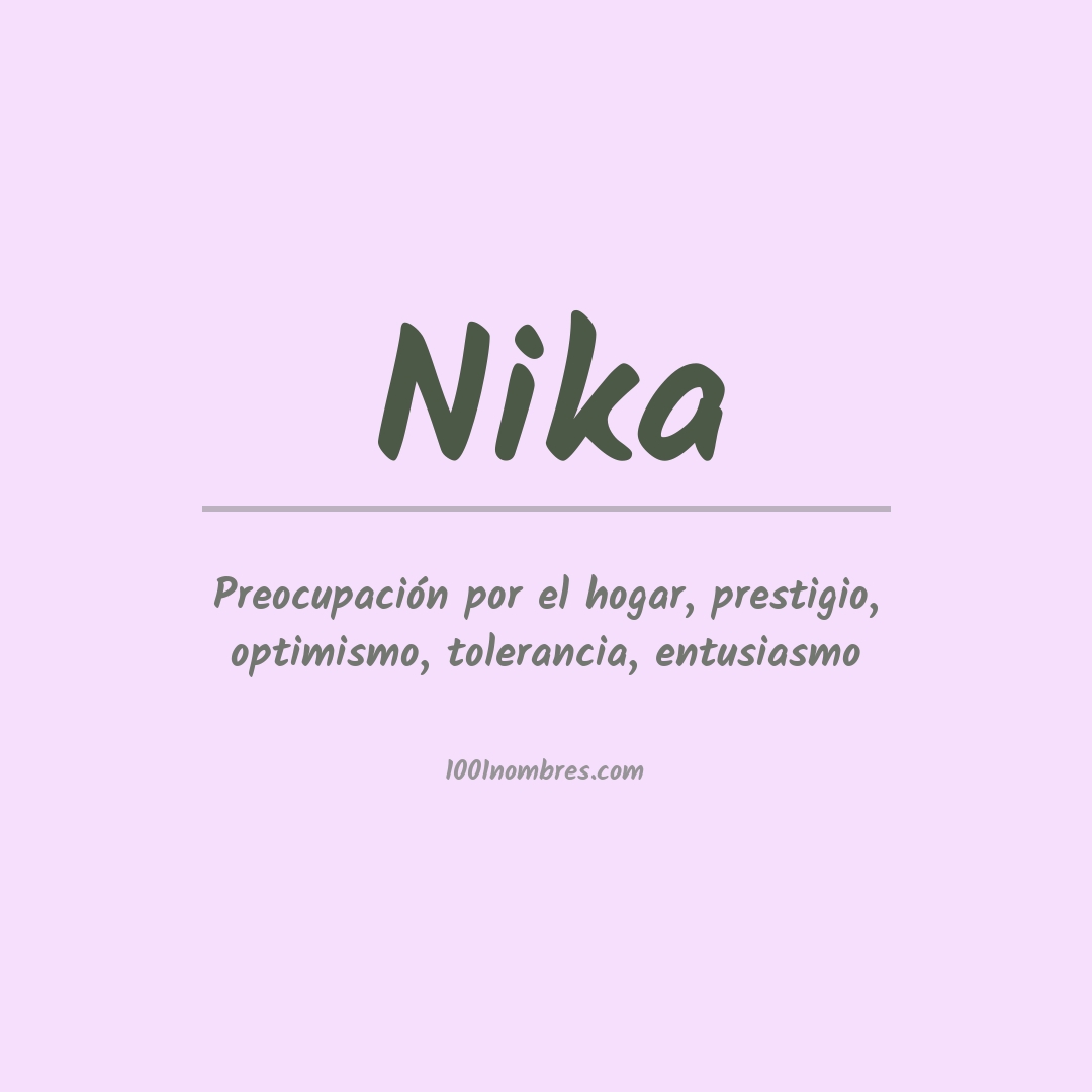 Significado Del Nombre Nika