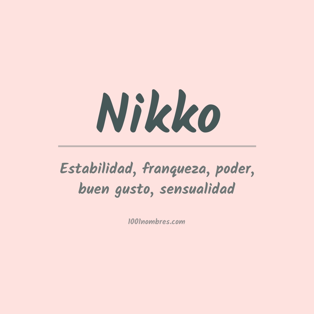 Significado del nombre Nikko