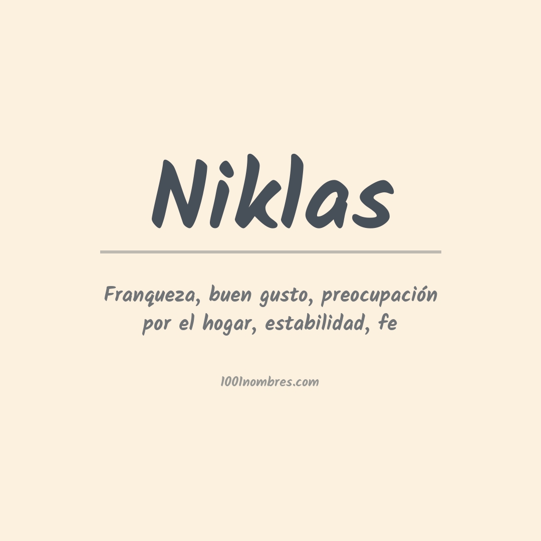 Significado del nombre Niklas