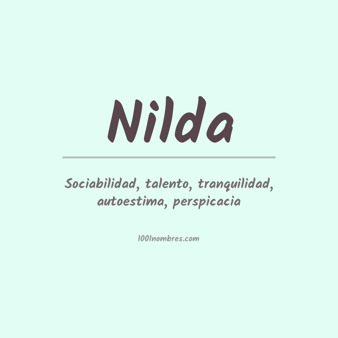 Significado del nombre Nilda