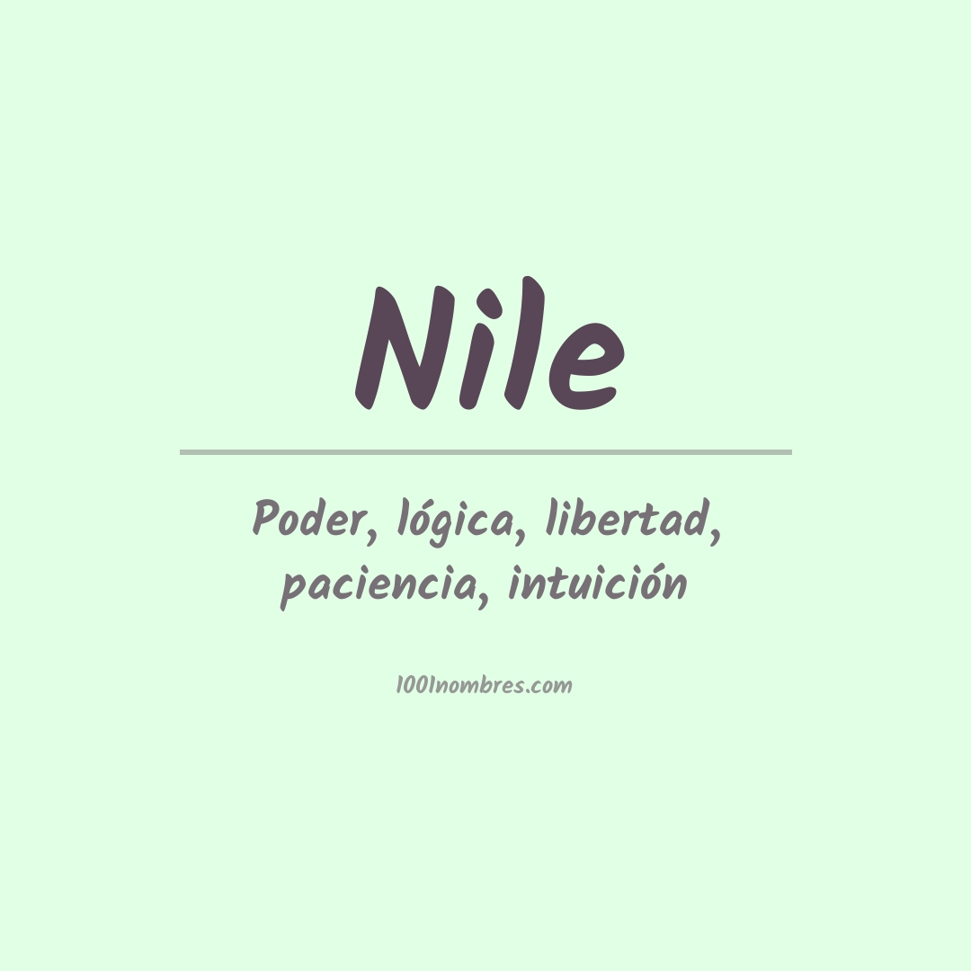 Significado del nombre Nile