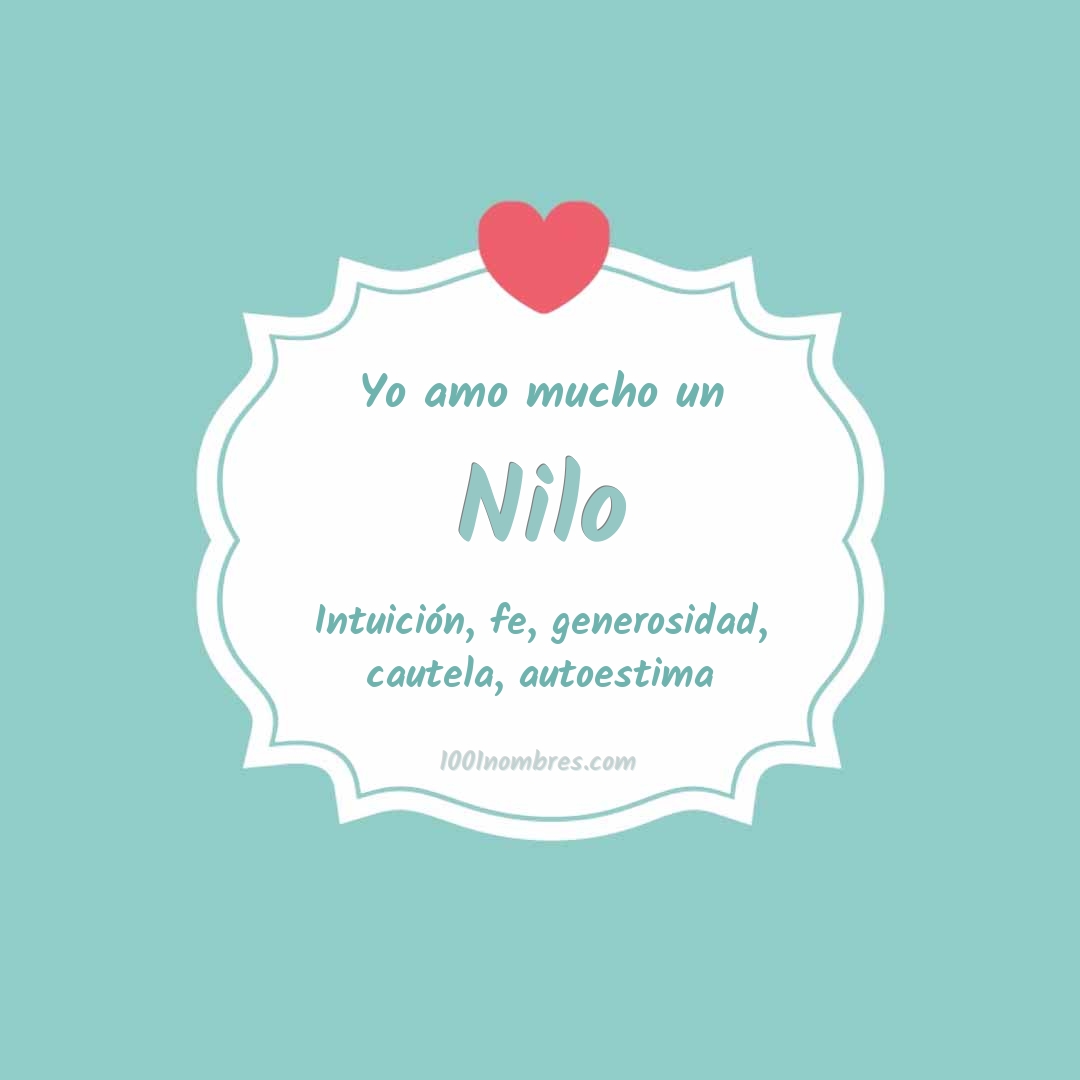 Yo amo mucho Nilo