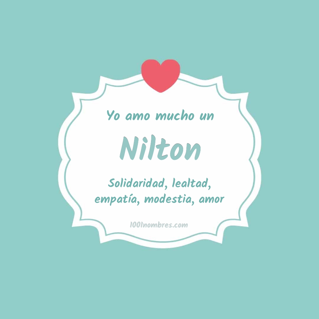 Yo amo mucho Nilton