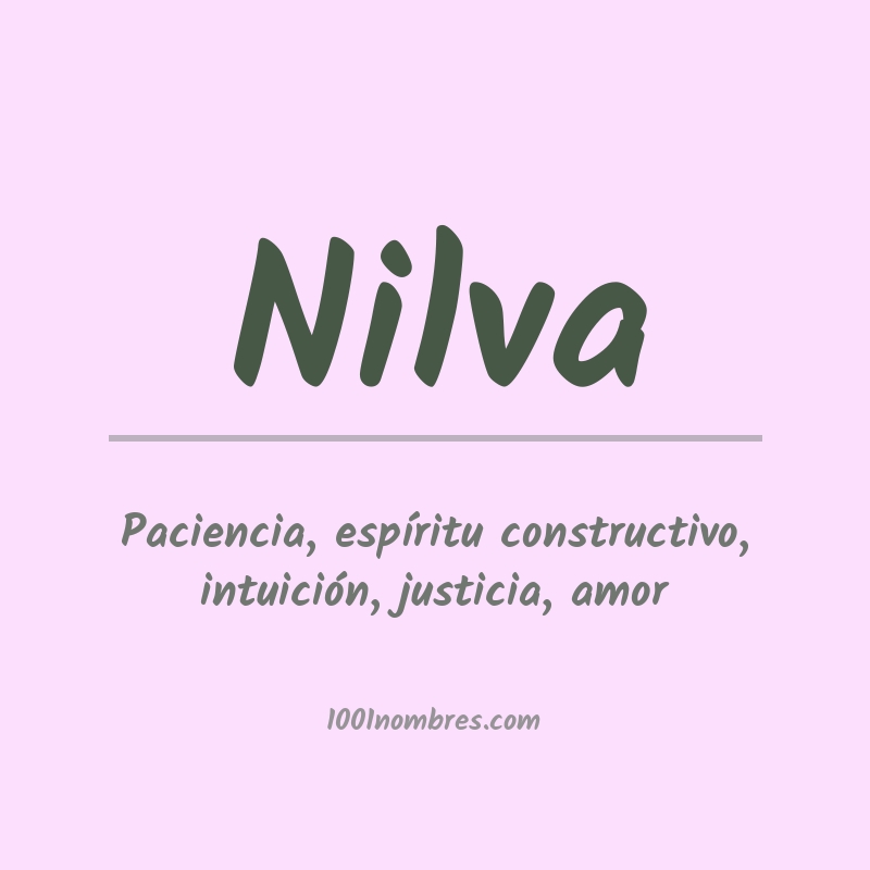 Significado del nombre Nilva Significado del nombre Nilva