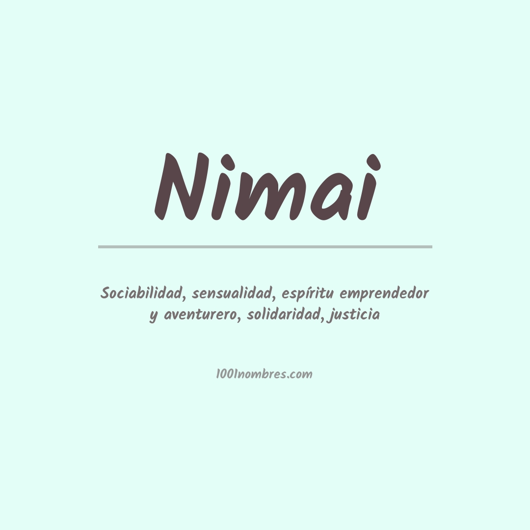 Significado del nombre Nimai Significado del nombre Nimai