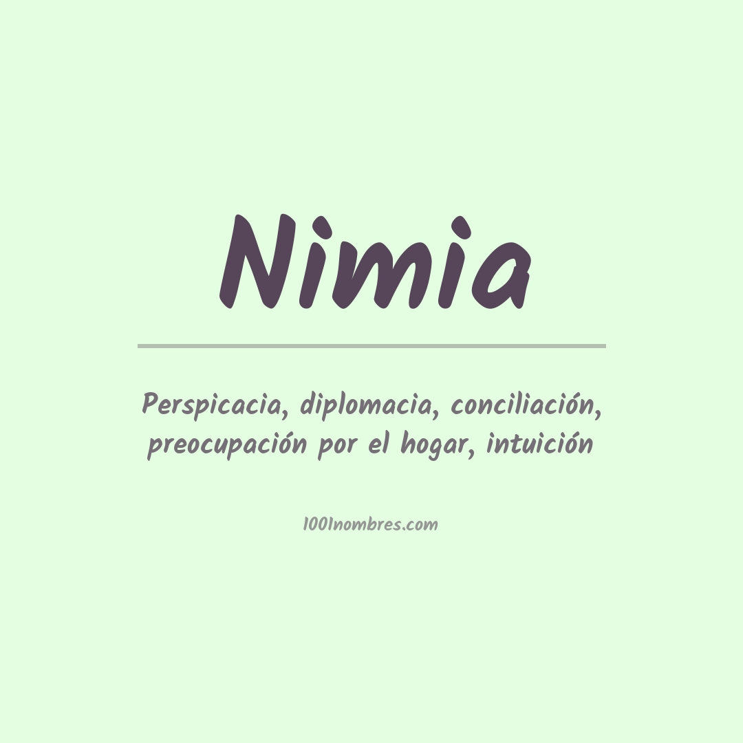 Significado del nombre Nimia