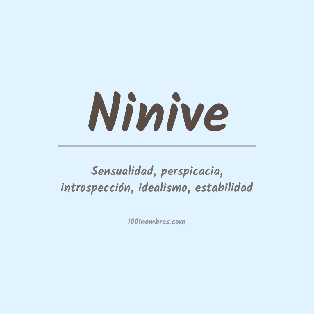 Significado del nombre Ninive