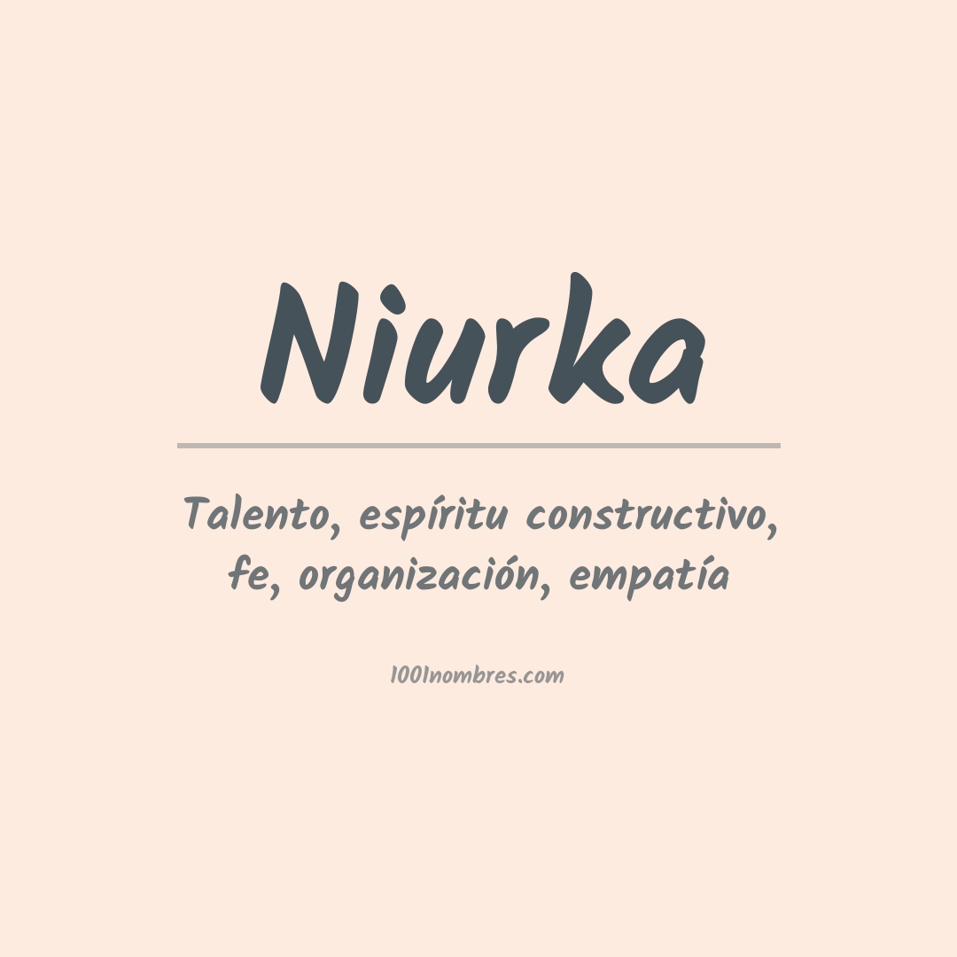 Significado del nombre Niurka Significado del nombre Niurka