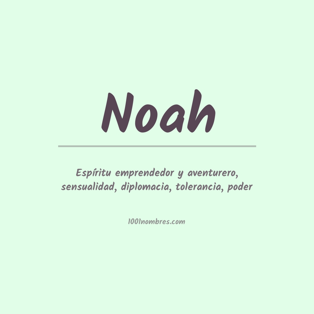 Significado del nombre Noah