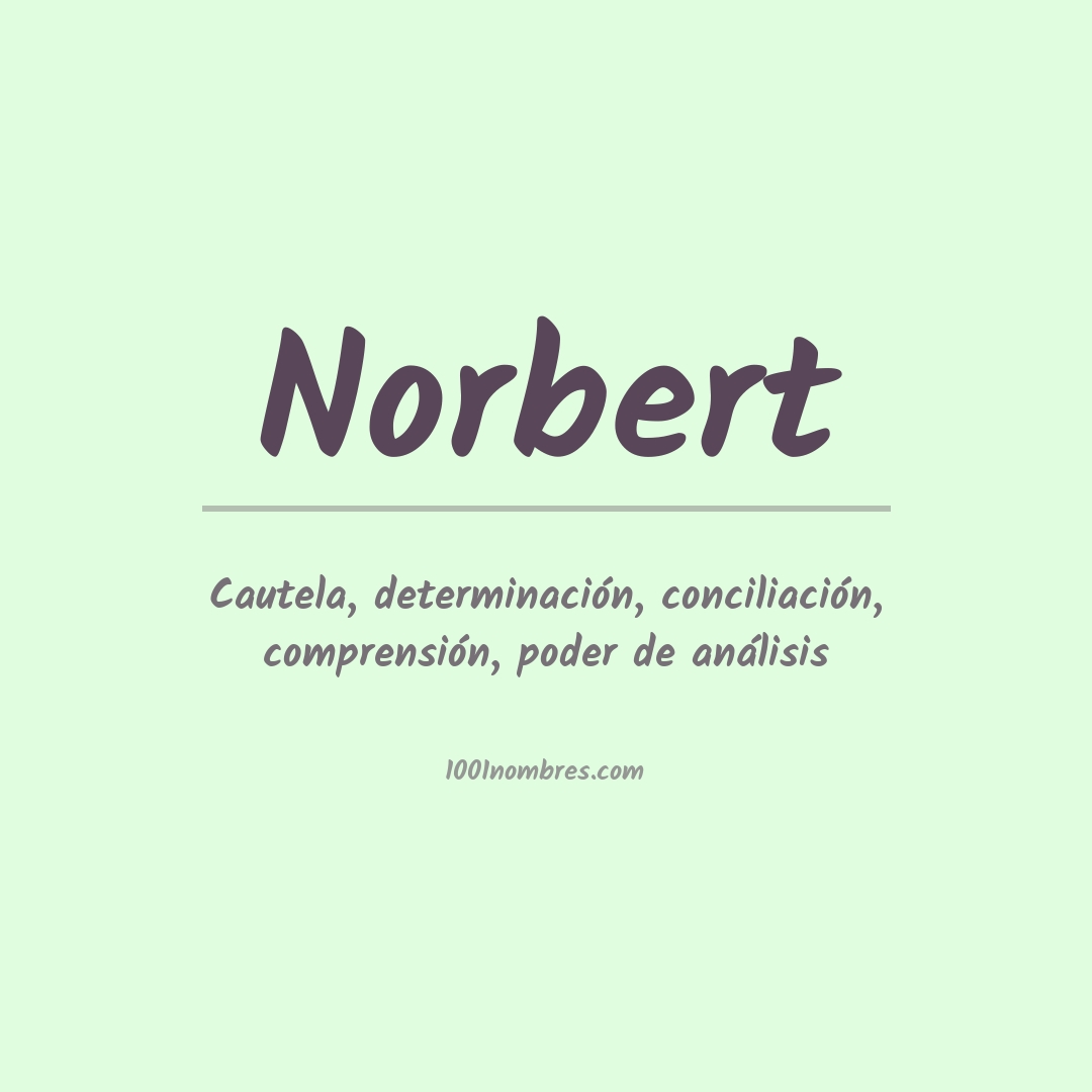 Significado del nombre Norbert