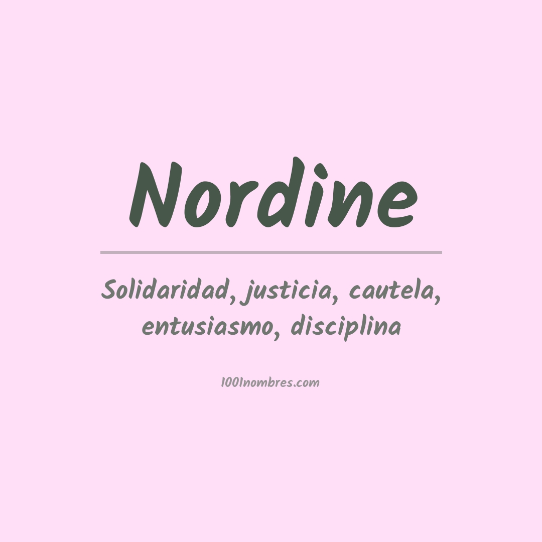 Significado del nombre Nordine