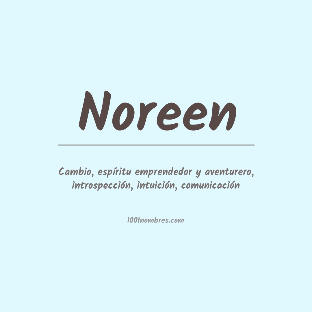 Significado del nombre Noreen
