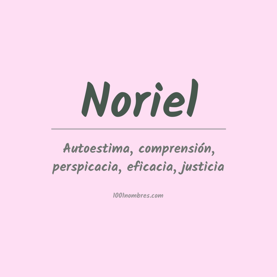 Significado del nombre Noriel Significado del nombre Noriel