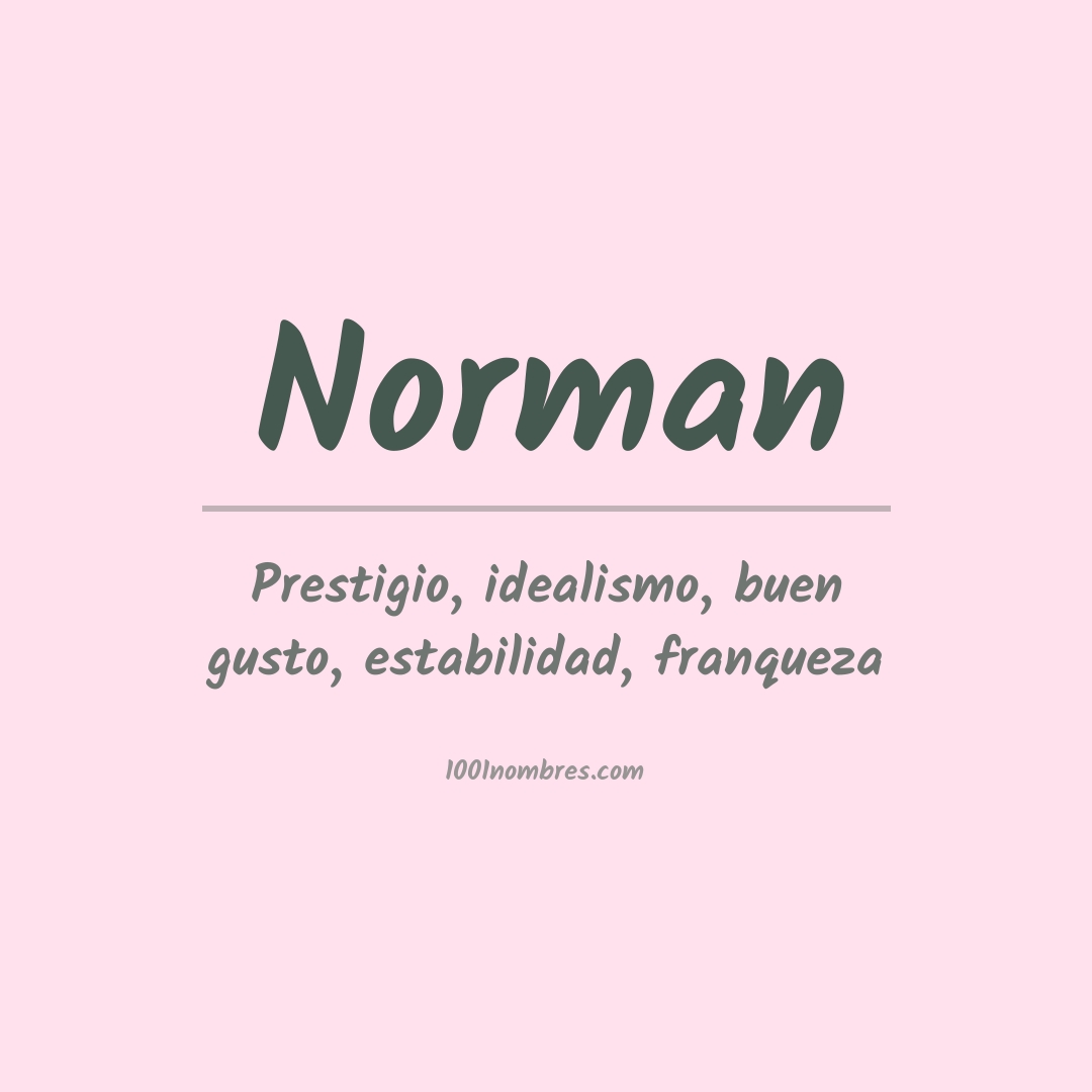 Significado del nombre Norman