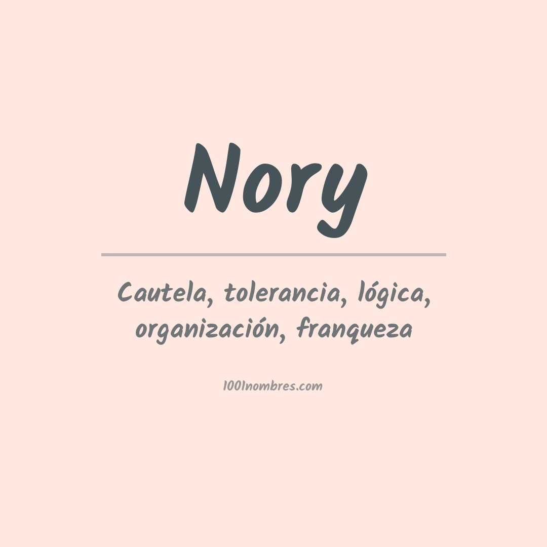 Significado del nombre Nory