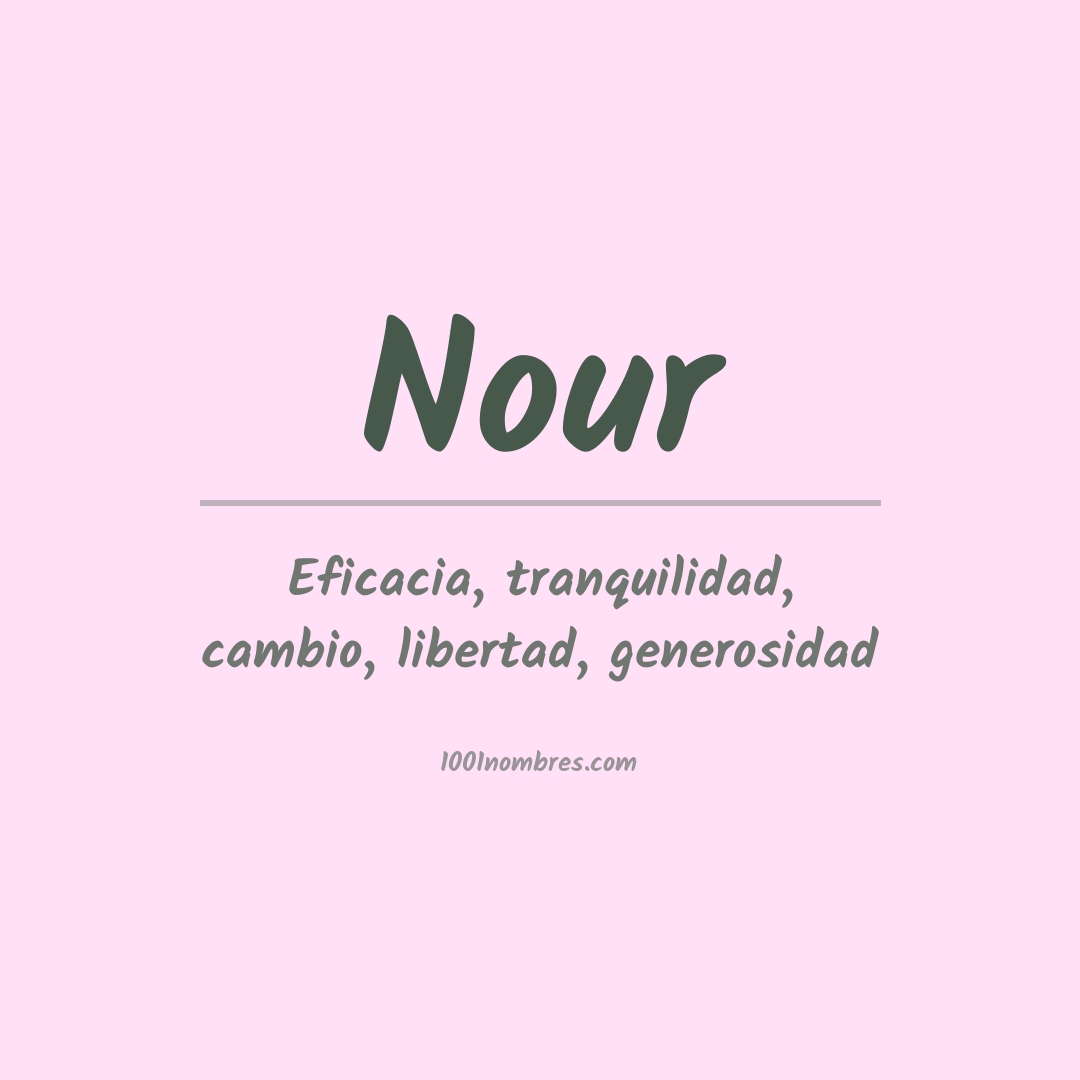 Significado del nombre Nour