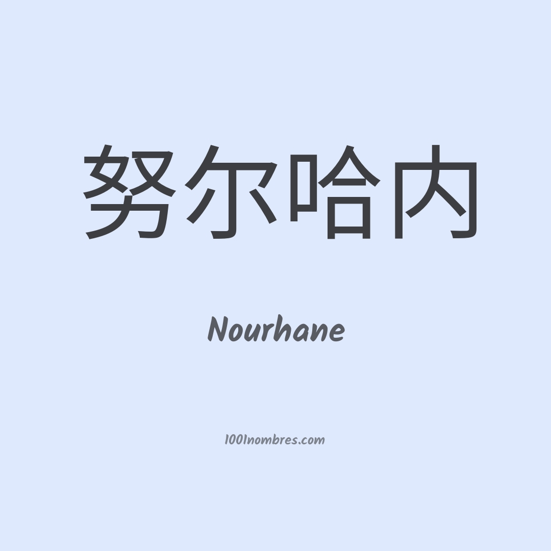 Nourhane en chino Nourhane en chino
