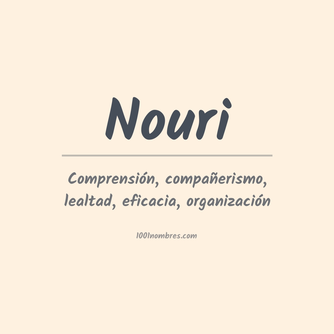 Significado del nombre Nouri