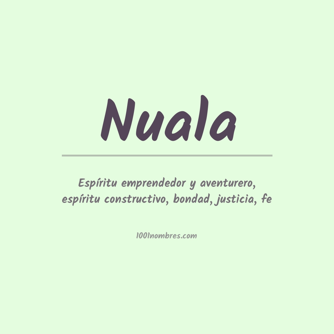 Significado del nombre Nuala