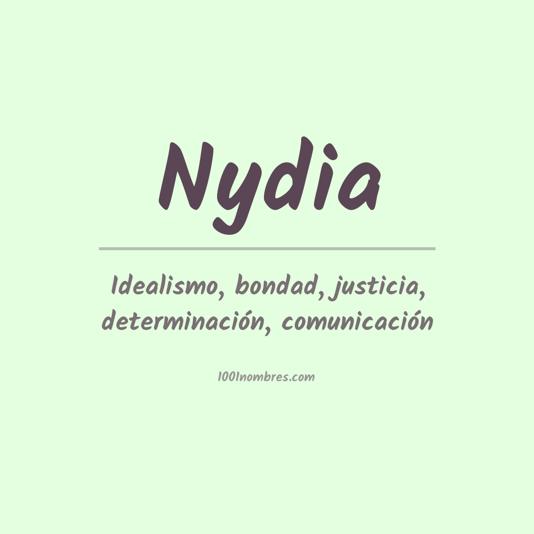 Significado del nombre Nydia