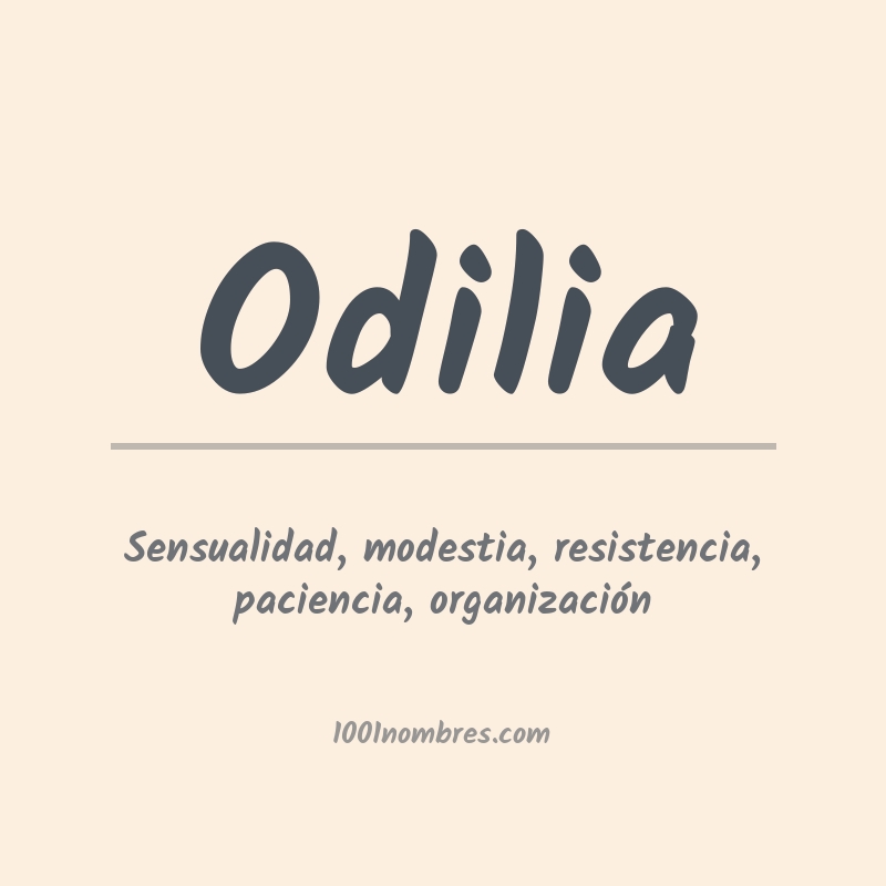 Significado del nombre Odilia