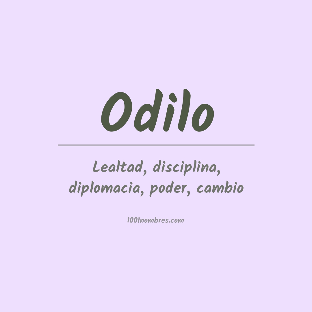 Significado del nombre Odilo