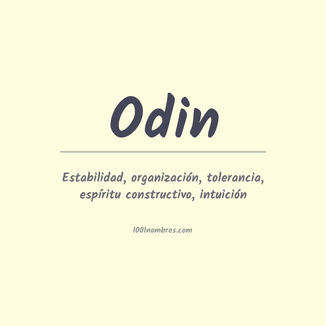 Significado del nombre Odin