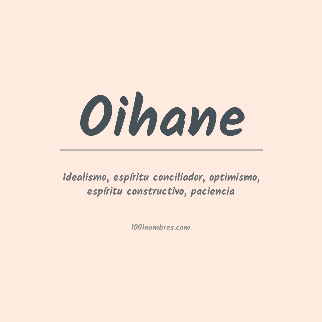 Significado del nombre Oihane