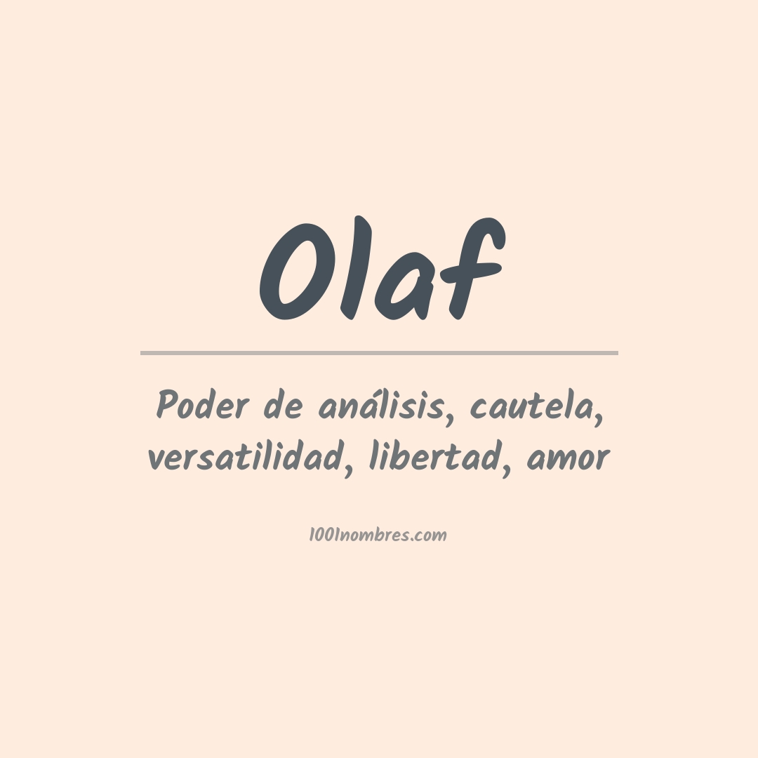Significado del nombre Olaf
