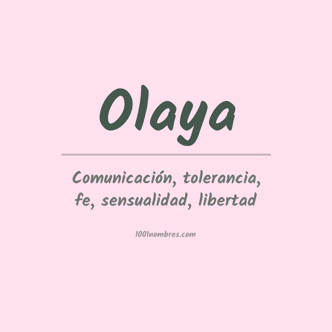 Significado del nombre Olaya