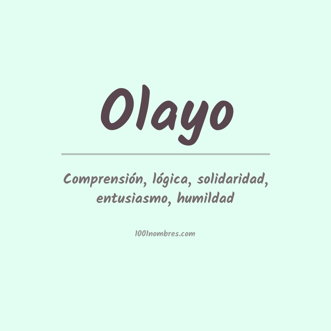 Significado del nombre Olayo