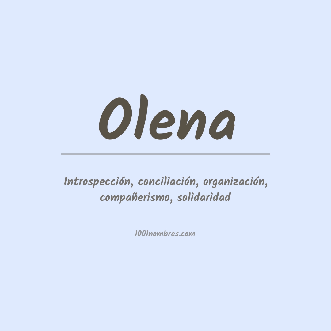 Significado del nombre Olena