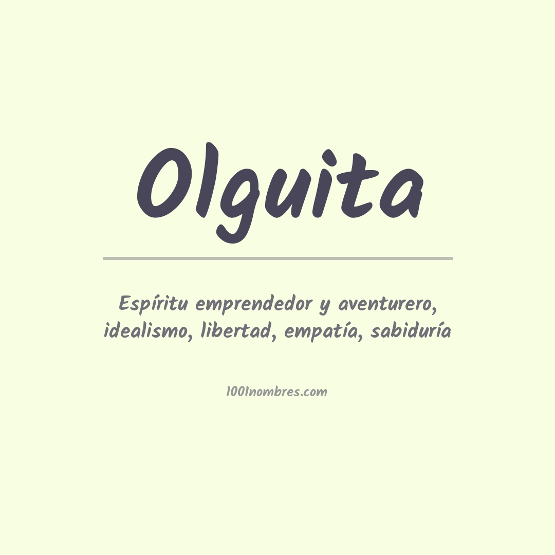 Significado del nombre Olguita