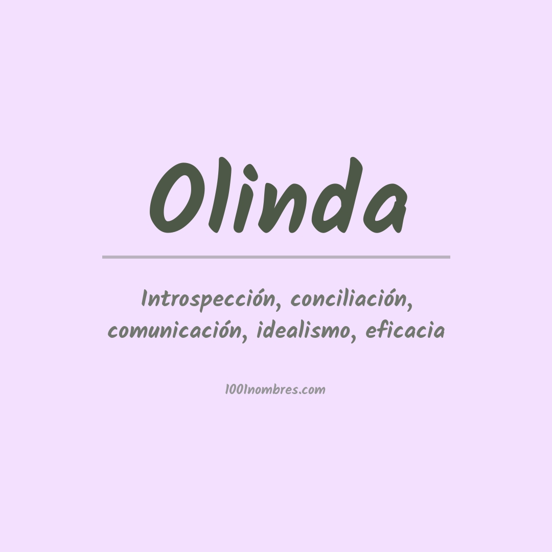 Significado del nombre Olinda