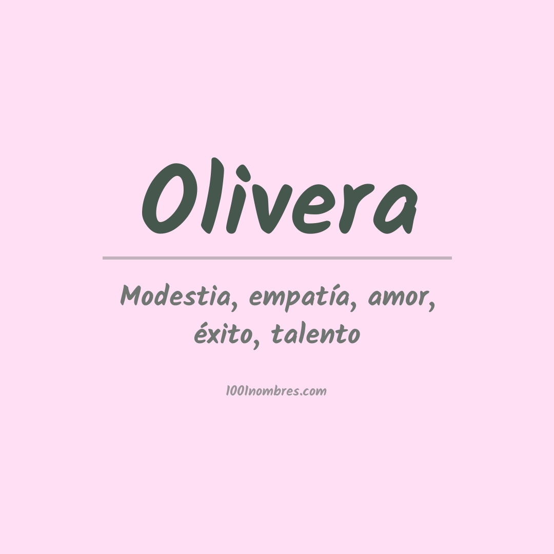 Significado del nombre Olivera