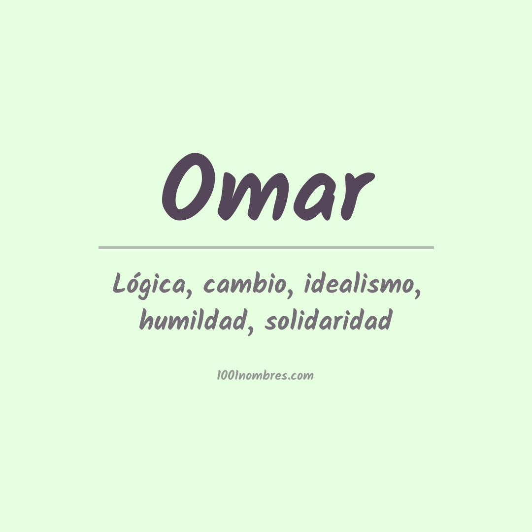 Significado del nombre Omar