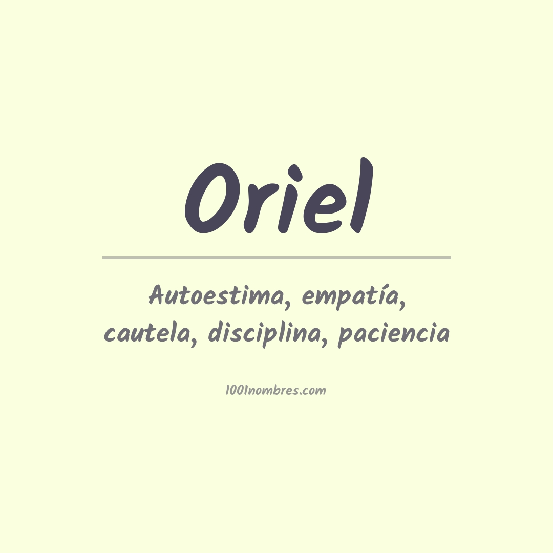 Significado del nombre Oriel Significado del nombre Oriel