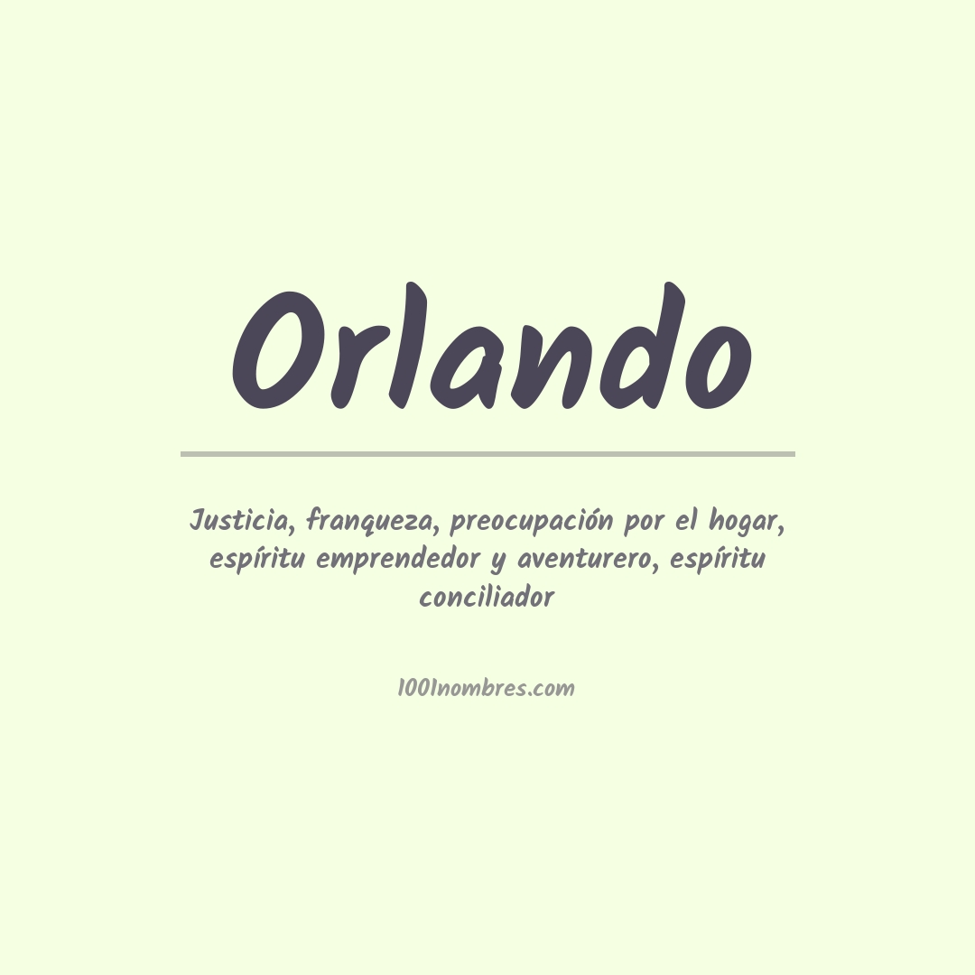 Significado del nombre Orlando
