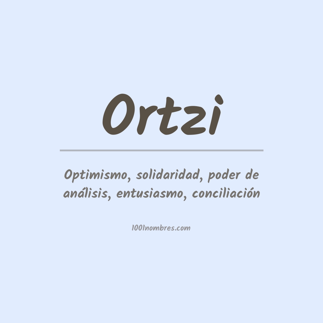 Significado del nombre Ortzi Significado del nombre Ortzi