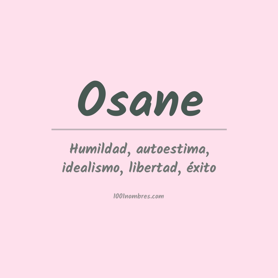 Significado del nombre Osane