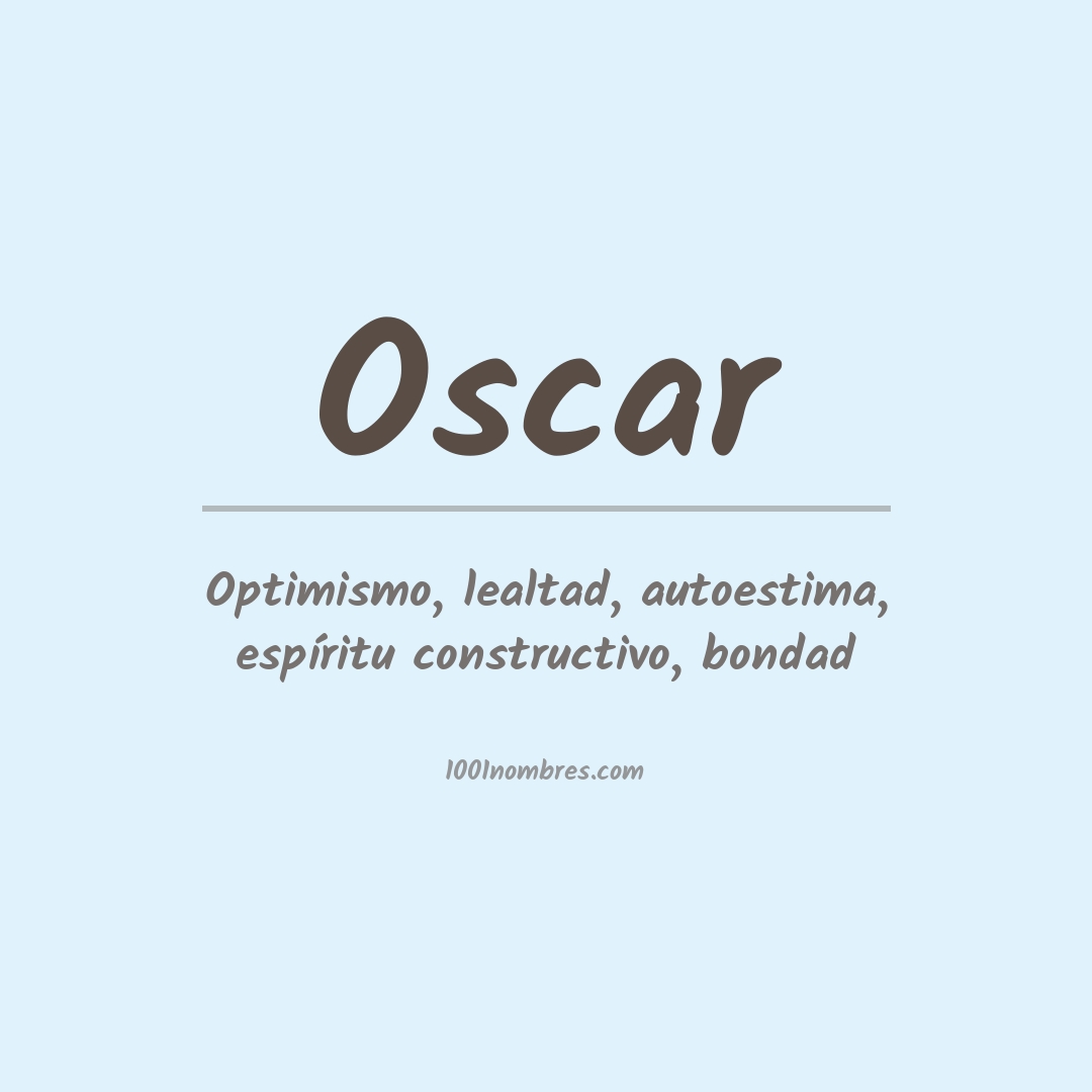 Significado del nombre Oscar