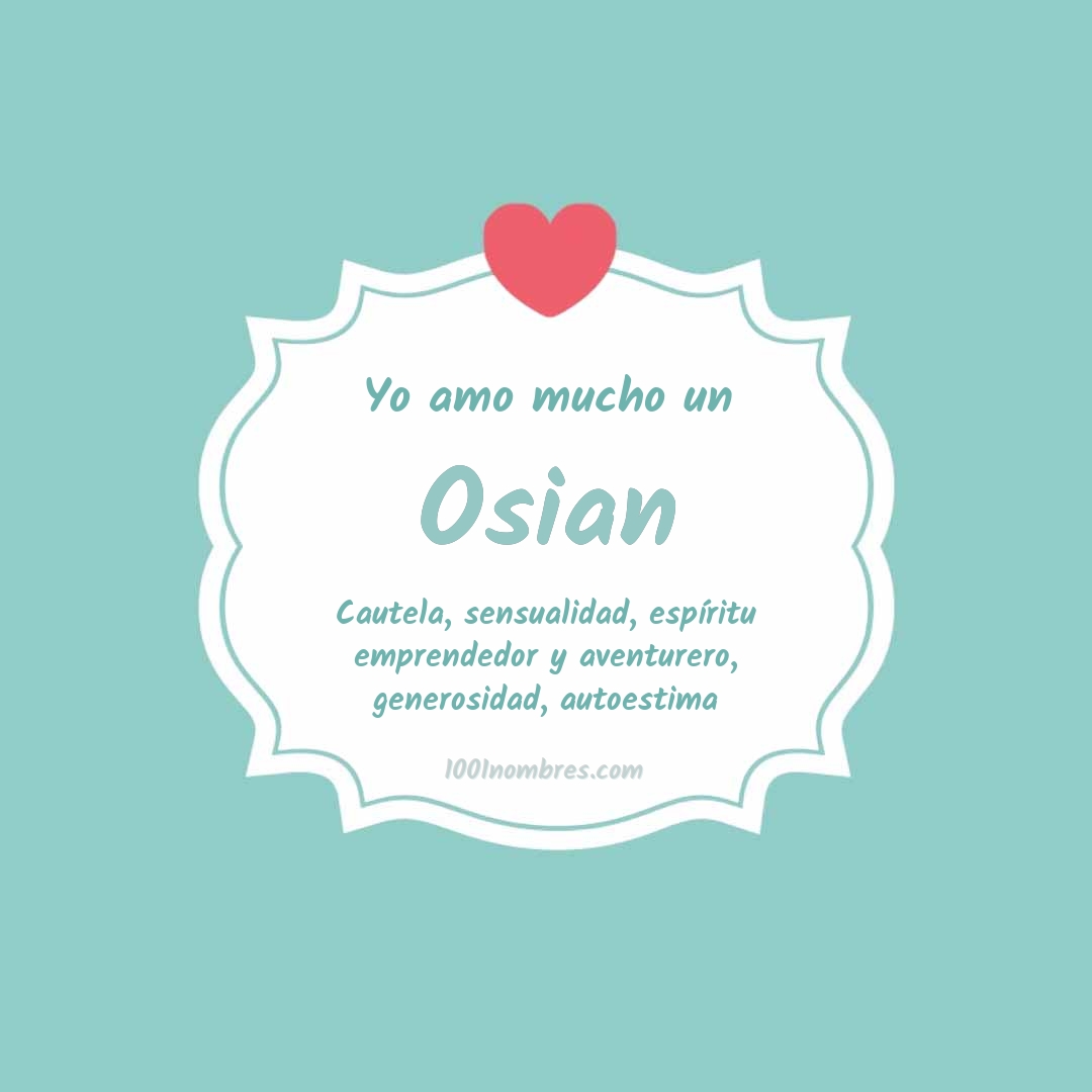 Yo amo mucho Osian